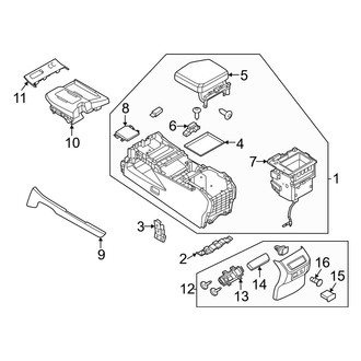Infiniti OE - Front Console (Console & Components)