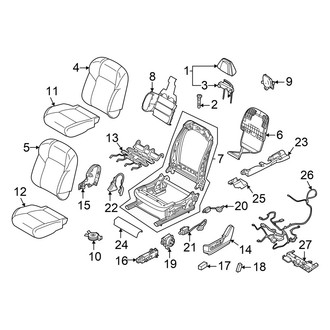 Infiniti OE - Seats & Tracks - Driver Seat Components