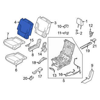 Infiniti OE - Center Right Seat Back Cushion Cover