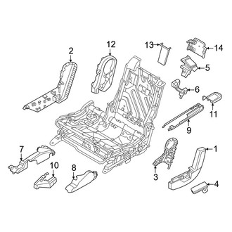 Infiniti OE - Seats & Tracks - Second Row Seats (60% Side, 8 Passenger, Seat Trim)