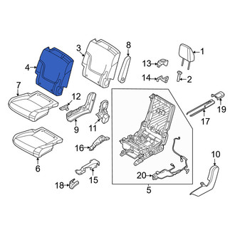 Infiniti OE - Center Right Seat Back Cushion Cover