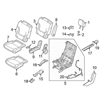 Infiniti OE - Seats & Tracks - Second Row Seats (7 Passenger, with Manual Fold), (Pure)