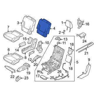 Infiniti OE - Center Left Seat Back Cushion Cover