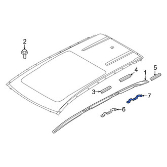 Infiniti OE - Rear Left Roof Luggage Carrier Side Rail Bracket