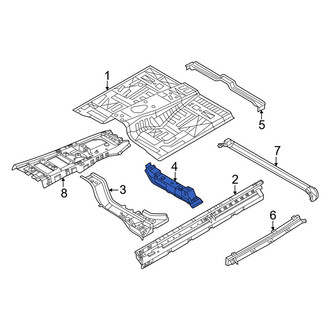 Infiniti OE - Front Center Left Floor Pan Crossmember