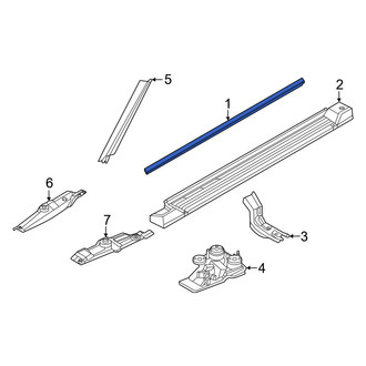 Infiniti OE - Left Running Board Seal