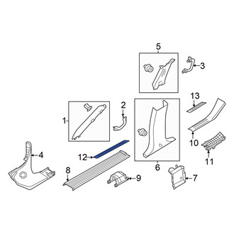 Infiniti OE - Front Door Trim Sill Plate Insert