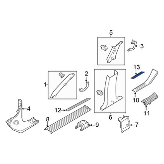 Infiniti OE - Rear Door Trim Sill Plate Insert