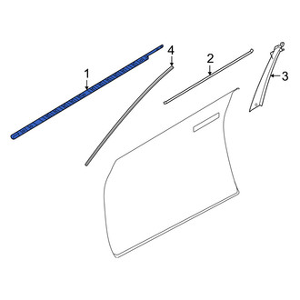 Infiniti OE - Front Right Door Belt Molding