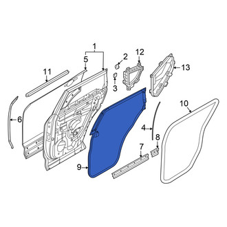 Infiniti OE - Rear Left Outer Door Seal