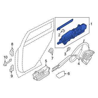 Infiniti OE - Rear Left Outer Exterior Door Handle
