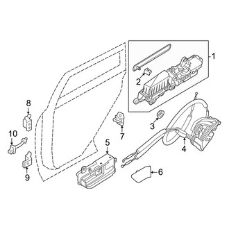 Infiniti OE - Rear Door - Lock & Hardware