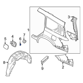 Infiniti OE - Rear Left Fuel Door Latch