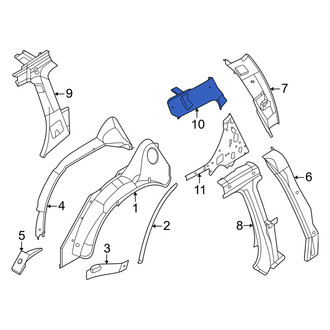 Infiniti OE - Rear Left Roof Side Rail