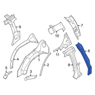Infiniti OE - Left Body D-Pillar Reinforcement