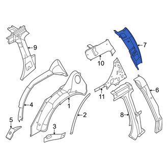 Infiniti OE - Left Inner Body D-Pillar
