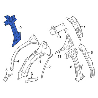 Infiniti OE - Left Body C-Pillar