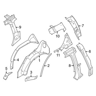 Infiniti OE - Quarter Panel - Inner Structure