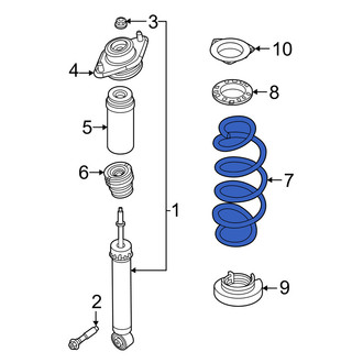 Infiniti OE - Rear Left Coil Spring