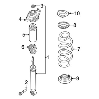 Infiniti OE - Rear Suspension - Shocks & Components (W/O Air Suspension), (Pure)