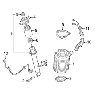 Infiniti OE - Rear Suspension - Shocks & Components (With Air Suspension), (Autograph / Luxe / Sport)
