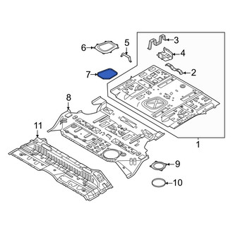 Infiniti OE - Trunk Floor Access Cover Seal