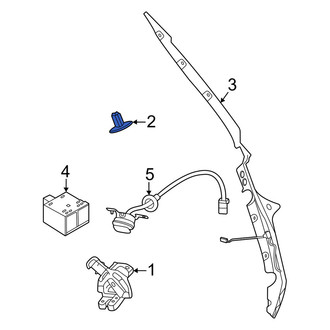 Infiniti OE - Rear Liftgate Lock Striker Plate