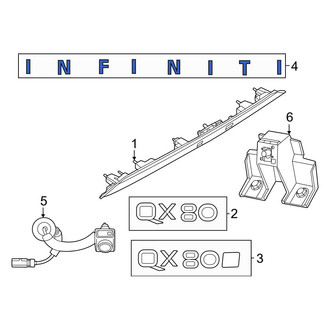 Infiniti OE - Rear Hatch Emblem