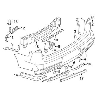 Infiniti OE - Rear Bumper - Bumper & Components