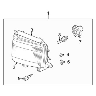 Infiniti OE - Front Lamps - Headlamp Components (To 12/98)