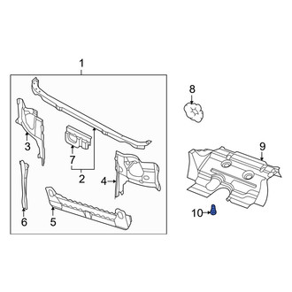 Infiniti OE - Radiator Support Splash Shield Clip