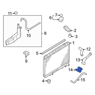 Infiniti OE - Right Automatic Transmission Oil Cooler Hose