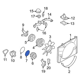 Infiniti OE - Front Engine Water Pump O-Ring