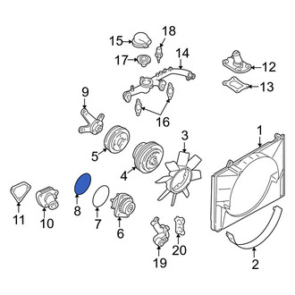Infiniti OE - Front Engine Water Pump O-Ring