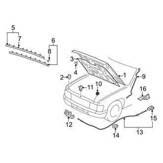 Infiniti OE - Hood Prop Rod Grommet