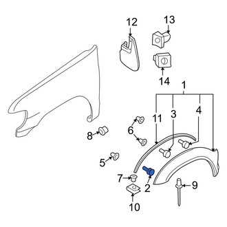 Infiniti OE - Side Body Trim Protector Clip