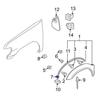 Infiniti OE - Rocker Panel Molding Grommet