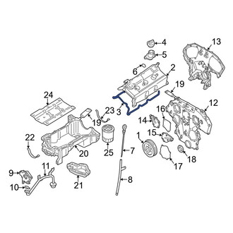 Infiniti OE - Left Engine Valve Cover Gasket