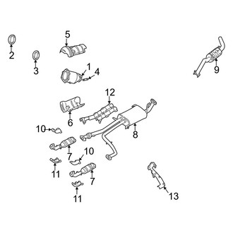 Infiniti OE - Exhaust System - Exhaust Components