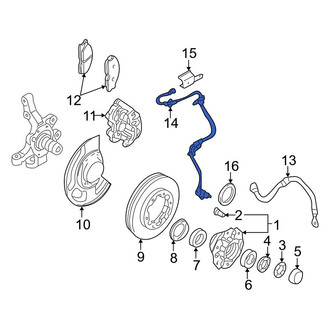 Infiniti OE - Front Left ABS Wheel Speed Sensor