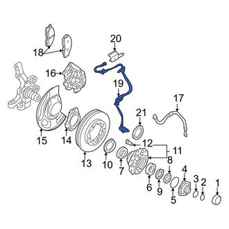 Infiniti OE - Front Left ABS Wheel Speed Sensor