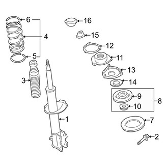 Infiniti OE - Front Suspension - Struts & Components