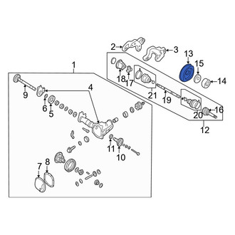 Infiniti OE - Rear Inner Drive Axle Shaft Seal