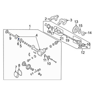 Infiniti OE - Rear Inner Drive Axle Shaft Seal