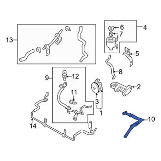 Infiniti OE - Power Steering Return Hose