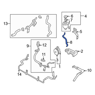 Infiniti OE - Power Steering Return Hose