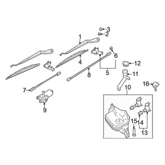 Infiniti OE - Windshield - Wiper & Washer Components