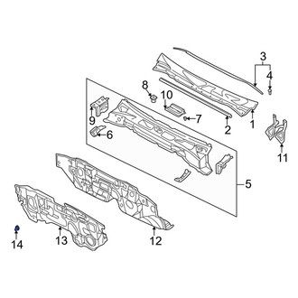 Infiniti OE - Dashboard Panel Insulator Clip