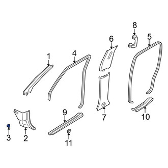 Infiniti OE - Kick Panel Retainer