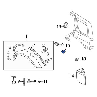 Infiniti OE - Side Body Trim Protector Clip